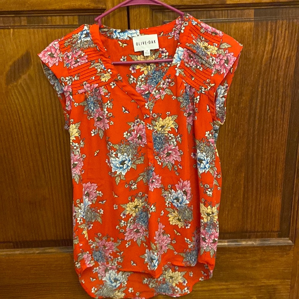 Woman's blouse Red Size Small